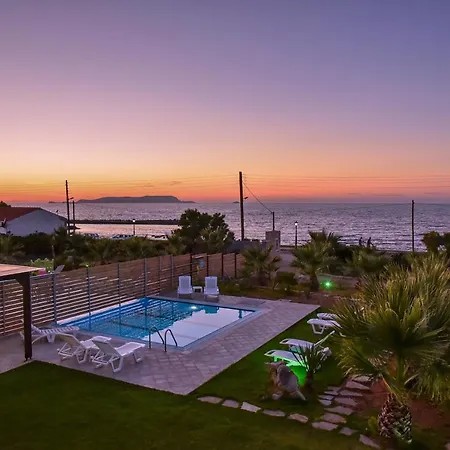 Mariza's Beachfront With Swimming Pool Hersonissos (Crete)